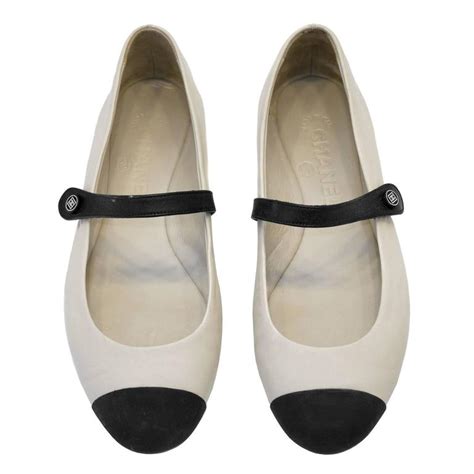 chanel mary janes black|chanel ballet flats mary janes.